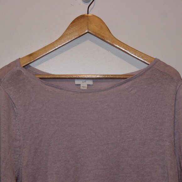 J. Jill Lilac Linen Blend  3/4 sleeve Sweater  Women's Size XL - Picture 3 of 12